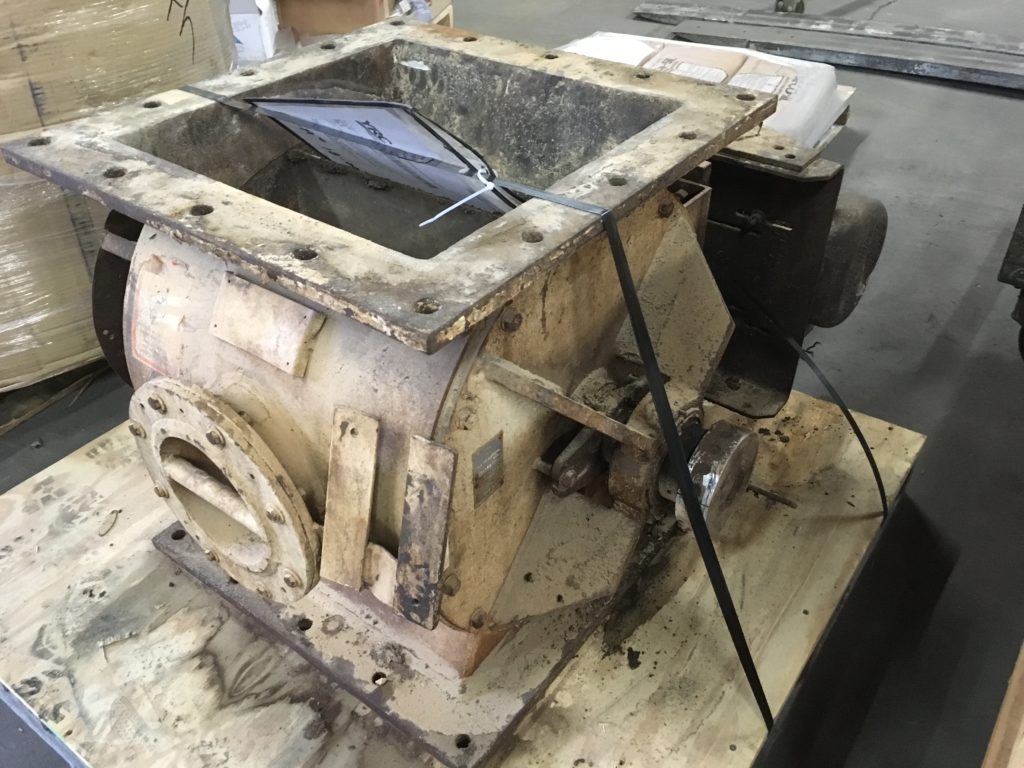 Model LH Rotary Valve as it was received from the user
